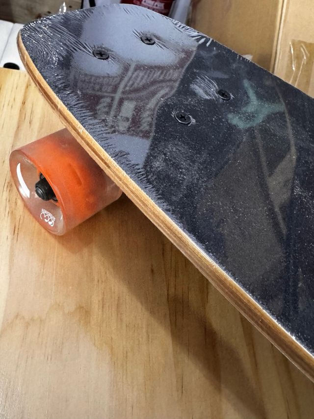 Skate Board Diseño Llamas Ruedas Naranjas - miniatura 8