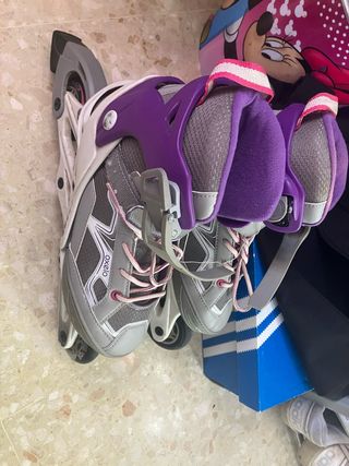Patines en línea Oxelo morados y grises