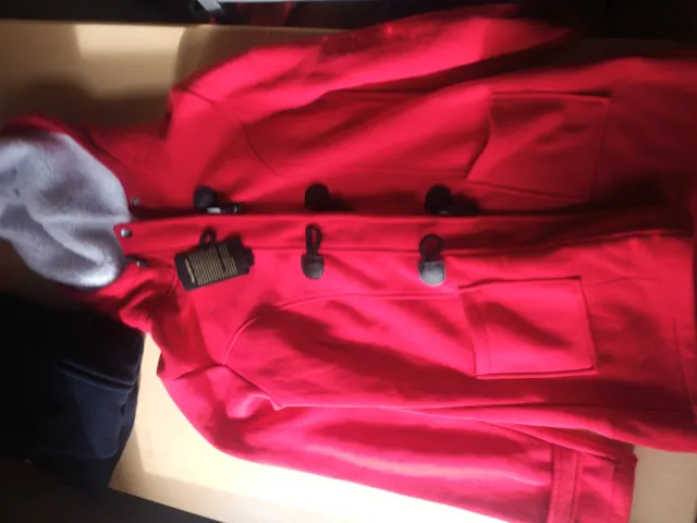 Abrigo Rojo Mujer Talla M Nuevo Invierno