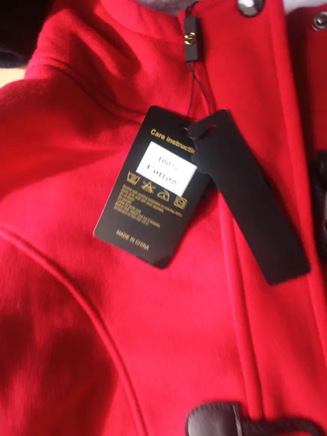 Abrigo Rojo Mujer Talla M Nuevo Invierno