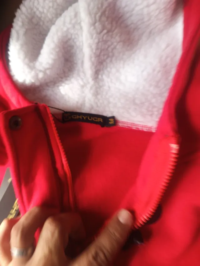 Abrigo Rojo Mujer Talla M Nuevo Invierno