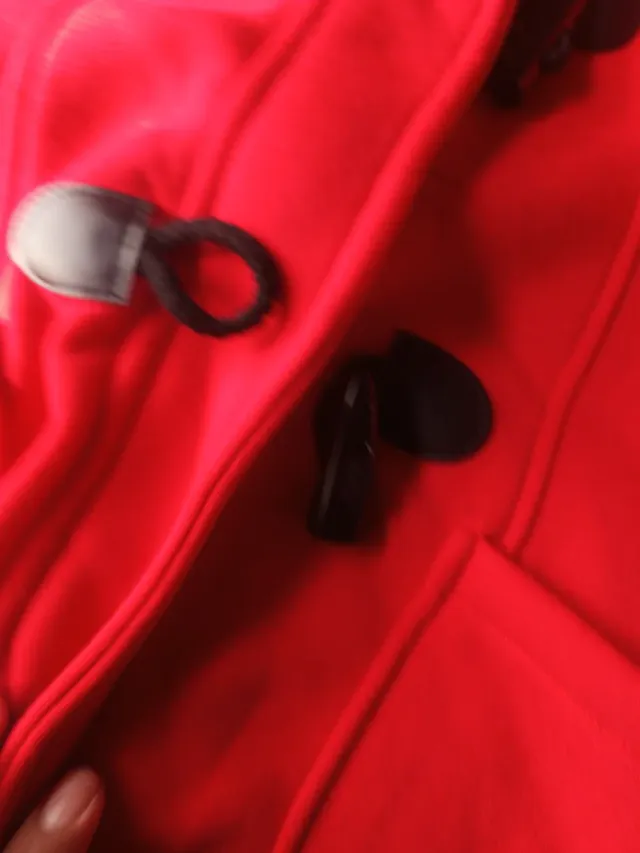 Abrigo Rojo Mujer Talla M Nuevo Invierno