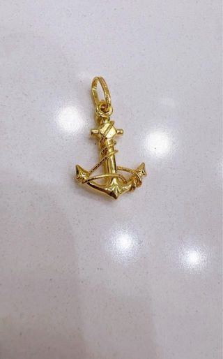 ciondolo ancora in oro giallo 18kł 750