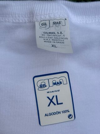 Camiseta interior hombre manga larga XL