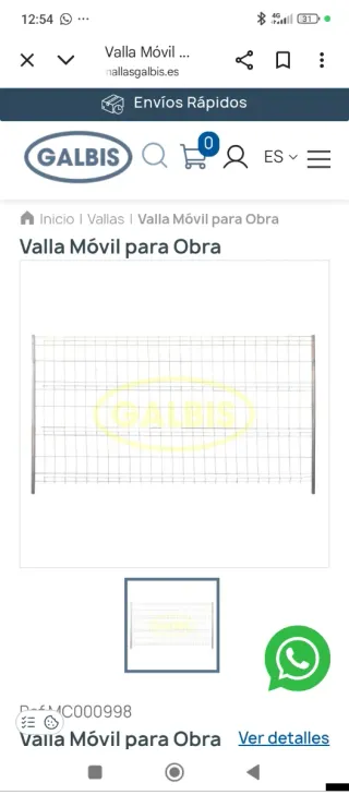 Vallas de obra y pesas
