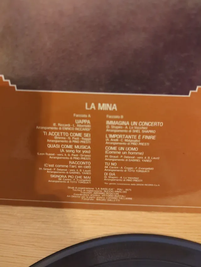 Mina - La Mina LP 33 Giri Album