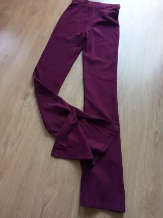 Lote 2 Pantalones Mujer Negro y burdeos XS