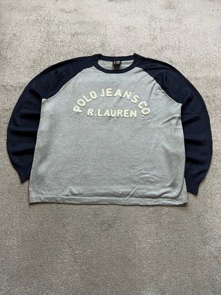 Jersey Polo Ralph Lauren Gris y Azul Marino