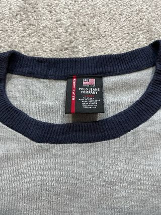 Jersey Polo Ralph Lauren Gris y Azul Marino