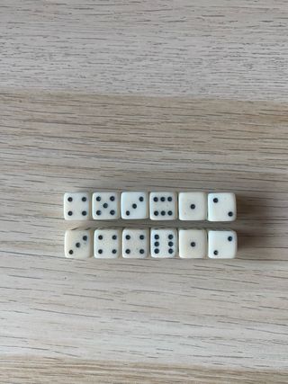 12 dados para Parchís