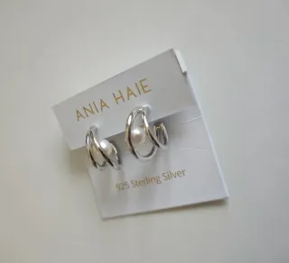 Pendientes Ania Haie Plata 925 con Perlas