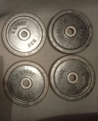 PESAS 4 DISCOS DE 5KG Z SPORT DE 30MM