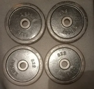 PESAS 4 DISCOS DE 5KG Z SPORT DE 30MM