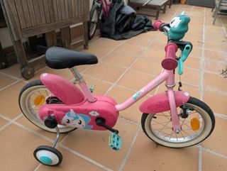 BICICLETA INFANTIL UNICORN 500 ROSA 14"