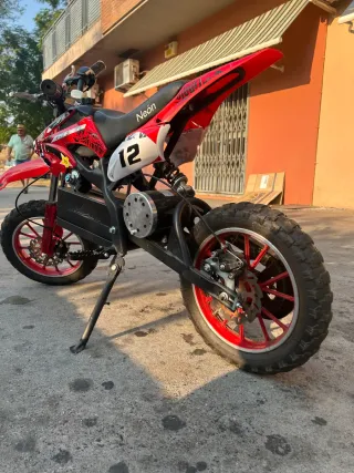 Minimoto Eléctrica Infantil Roja