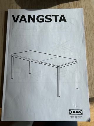 Mesa extensible blanca