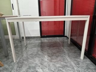 Mesa extensible blanca