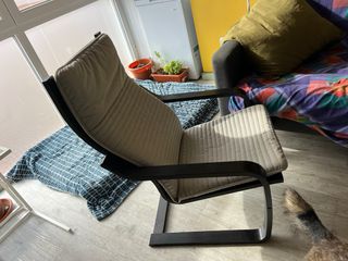 Silla Ikea Poang Tela y Madera