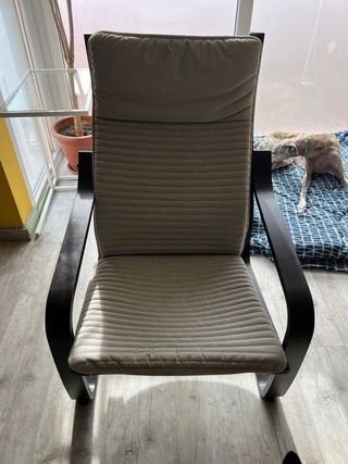 Silla Ikea Poang Tela y Madera