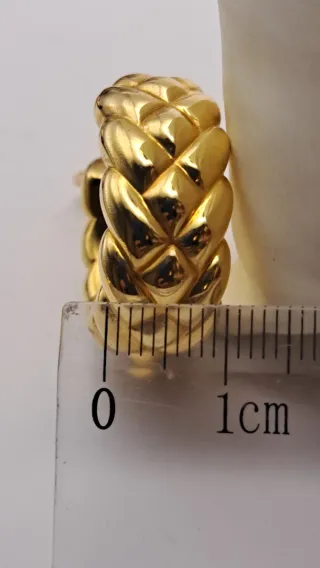 Pendientes aro 18 quilates