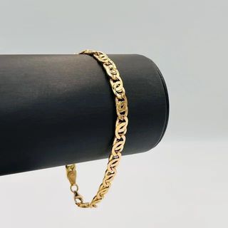 PULSERA TIPO CARTIER TIGRE. Hueca. Oro 18k.