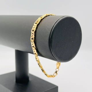 PULSERA TIPO CARTIER TIGRE. Hueca. Oro 18k.