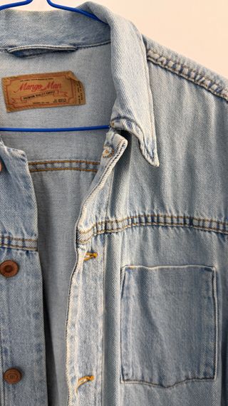 Chaqueta Vaquera Mango Man Azul