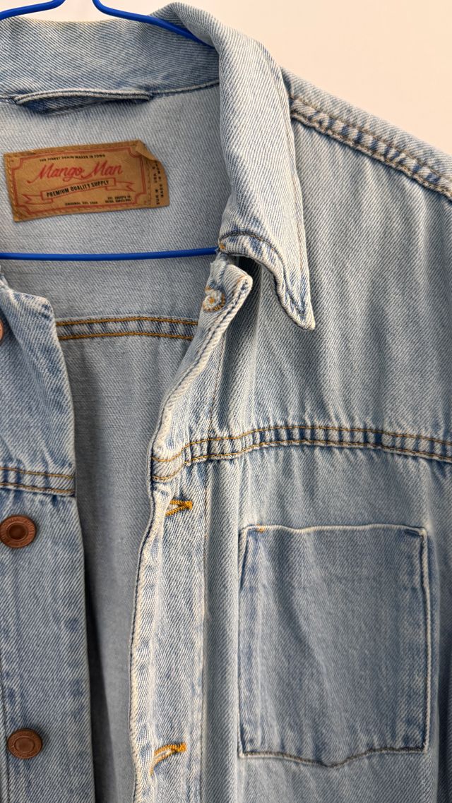 Chaqueta Vaquera Mango Man Azul