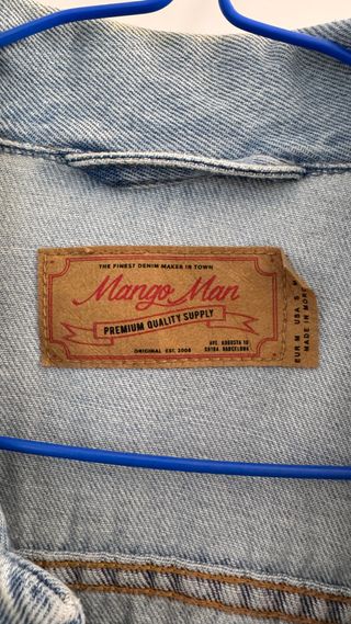 Chaqueta Vaquera Mango Man Azul