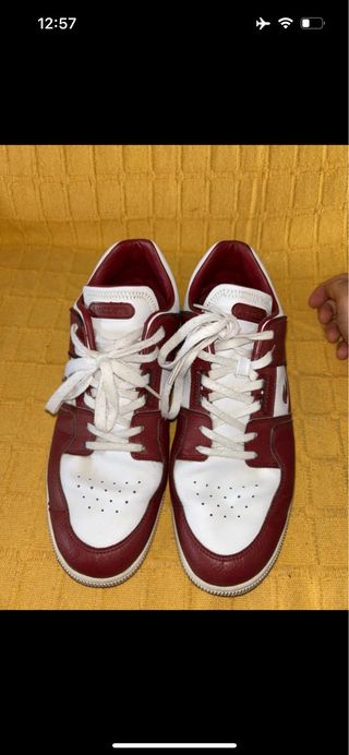 Zapatillas Lacoste Rojo y Blanco