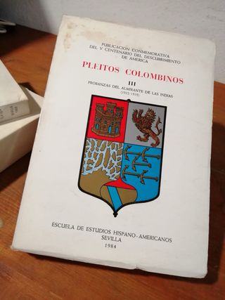 PLEITOS COLOMBINOS Volúmenes I, II, III, IV y VIII
