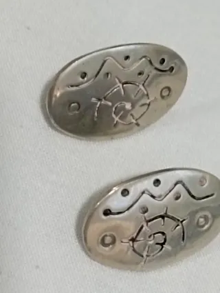 Pendientes Plata Mexicana. Arte Moderno