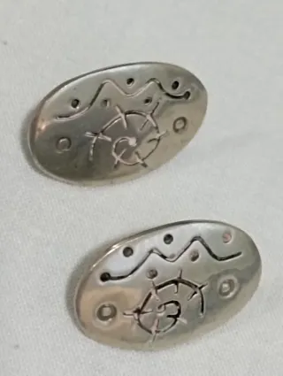Pendientes Plata Mexicana. Arte Moderno