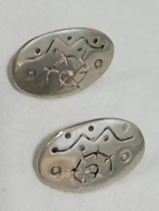 Pendientes Plata Mexicana. Arte Moderno