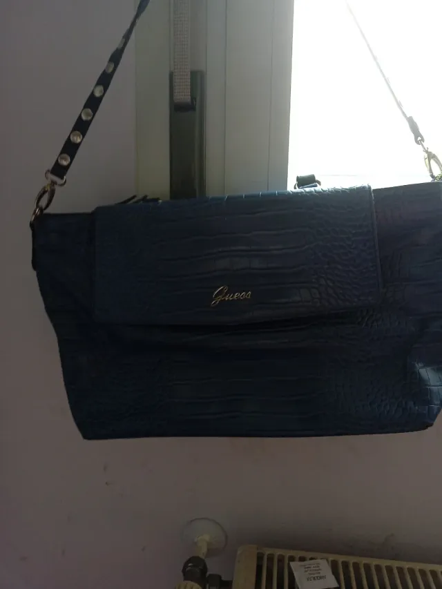 Bolso Guess Azul Cocodrilo