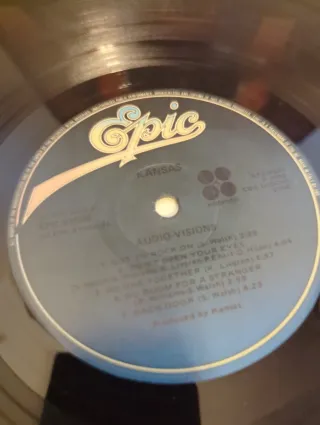 Kansas - Audio-Visions LP 12 33 Giri