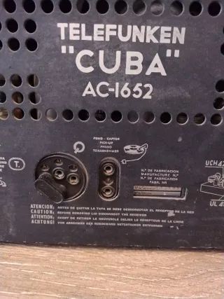 Radio Telefunken Antigua 1954