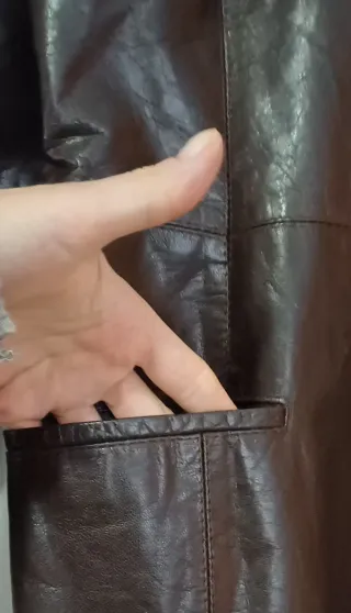 Cappotto tranch pelle amaya arzuaga vintage