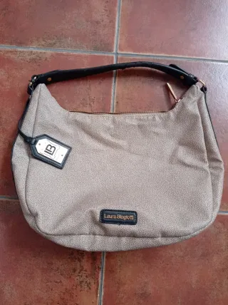Bolso Laura Biagiotti Beige y Negro