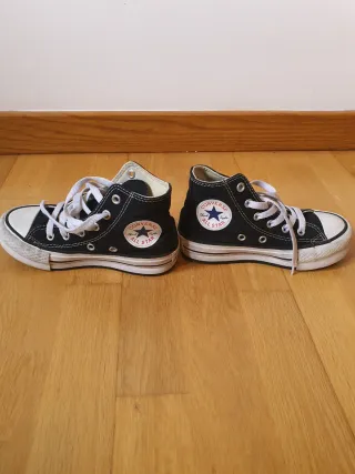 Zapatillas Converse Altas Negras .Talla 28.5