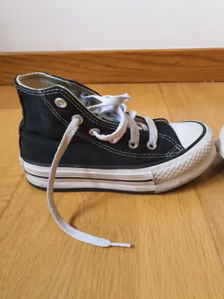 Zapatillas Converse Altas Negras .Talla 28.5