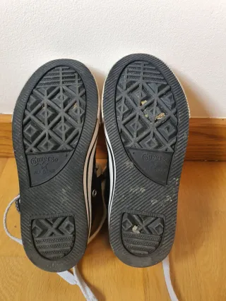 Zapatillas Converse Altas Negras .Talla 28.5