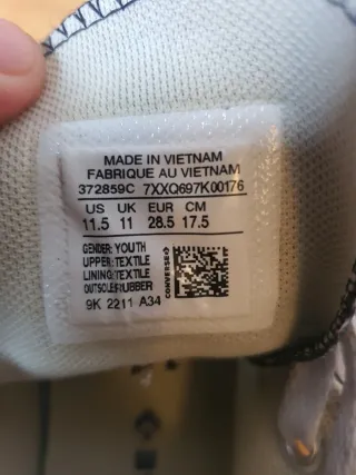 Zapatillas Converse Altas Negras .Talla 28.5