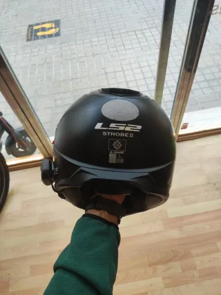 Casco LS2 StrobeII + Intercom Cardo Spirit HD (L)