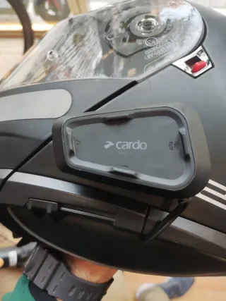 Casco LS2 StrobeII + Intercom Cardo Spirit HD (L)