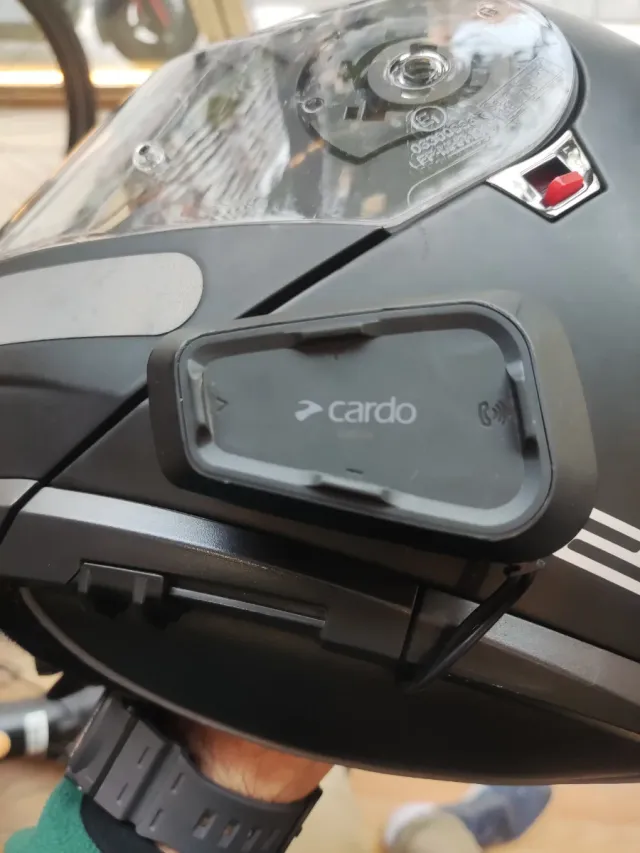 Casco LS2 StrobeII + Intercom Cardo Spirit HD (L)