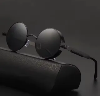 Gafas de sol redondas negras