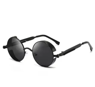 Gafas de sol redondas negras