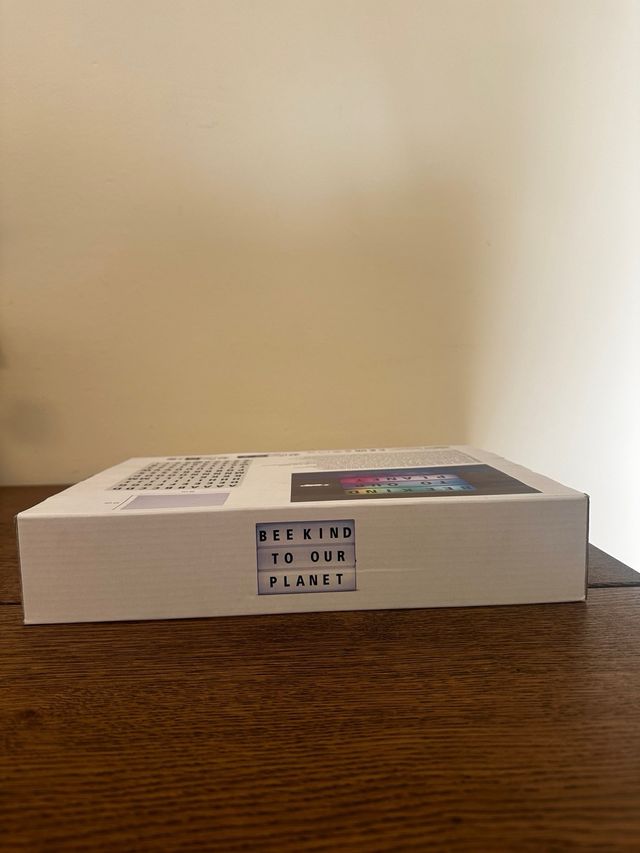 Caja de luz LED con letras