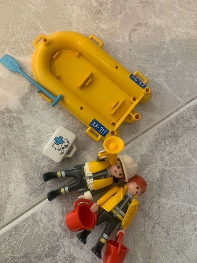 Playmobil Guardacostas Barco y Figuras